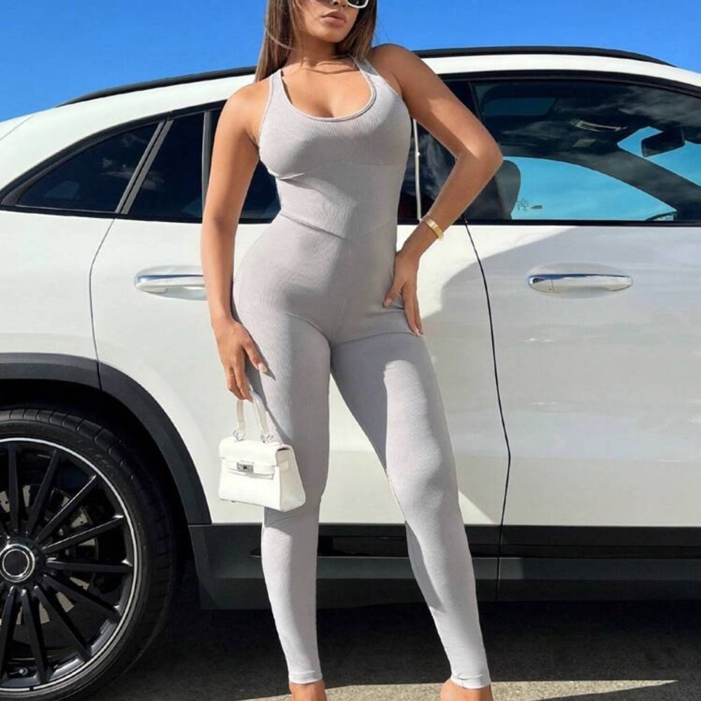 Women's Gray Jumpsuit
